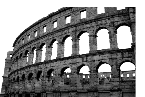 psd isolated colosseum