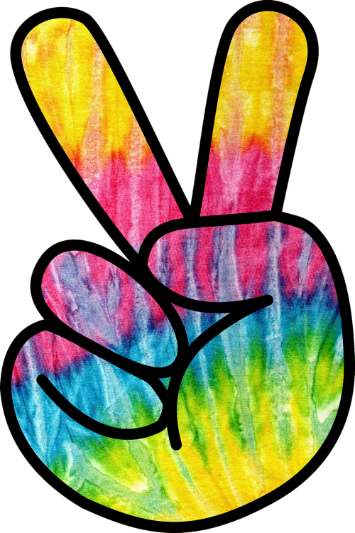 psychedelic peace tie-die