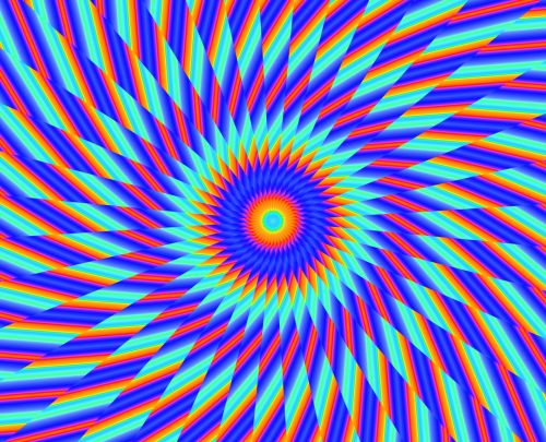 Psychedelic  Spiral Background
