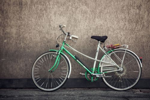 Green White Bicycle