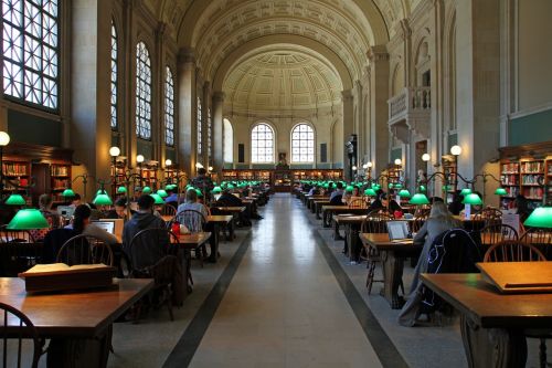 public library reading room boston