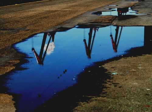 puddle water cranes