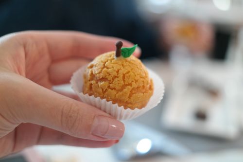 puff yuzu cream puffs dessert