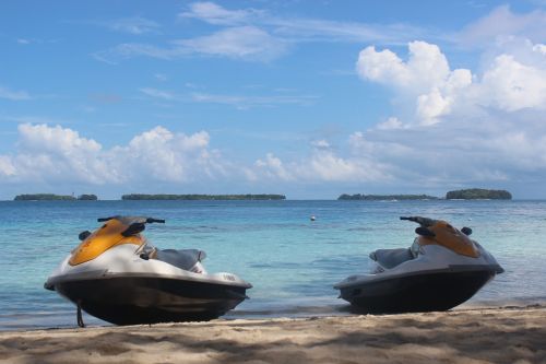 water scooters pulau seribu travel