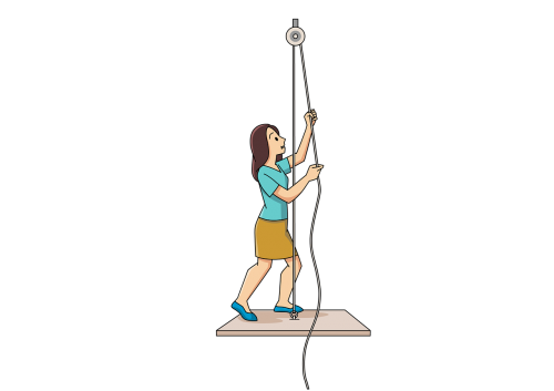 pulley pulling self