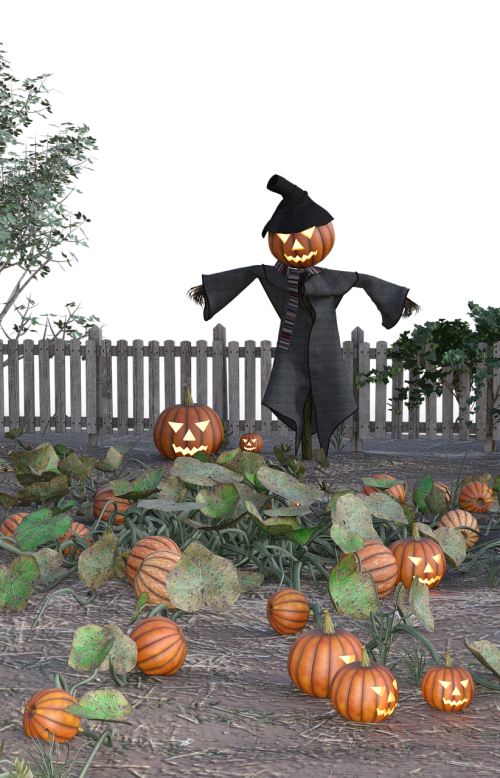 pumpkin halloween scarecrow