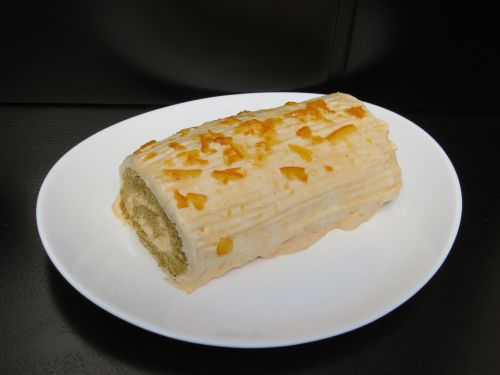 pumpkin cake roll pastry cake