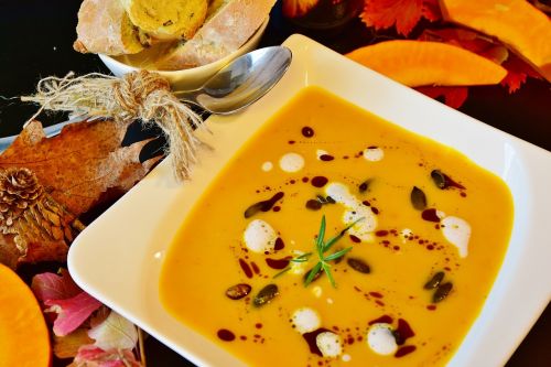 pumpkin soup hokkaido autumn