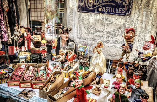 puppet stall dolls market stall