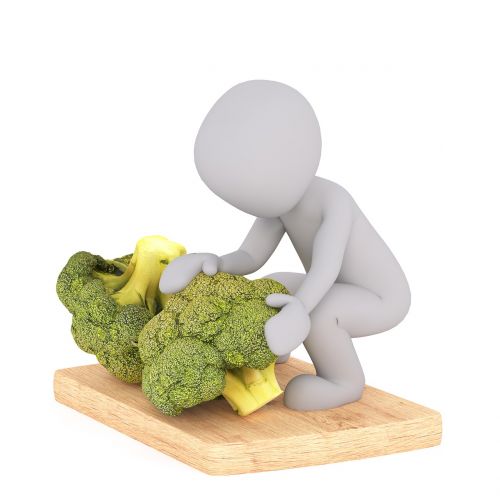 purchasing food broccoli