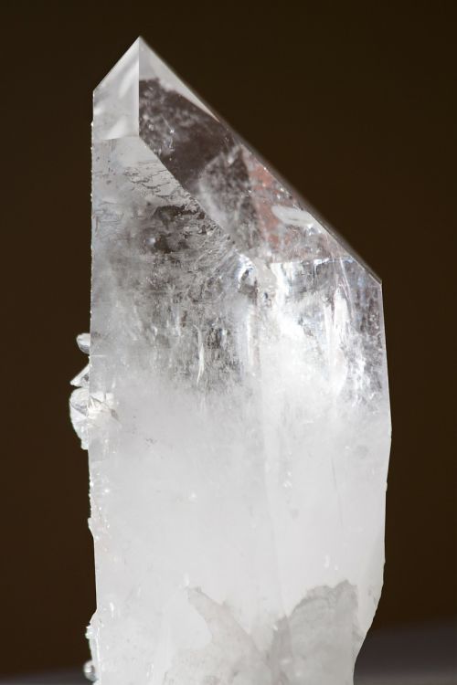 pure quartz rock crystal mineral