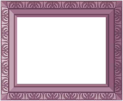 purple frame ornate