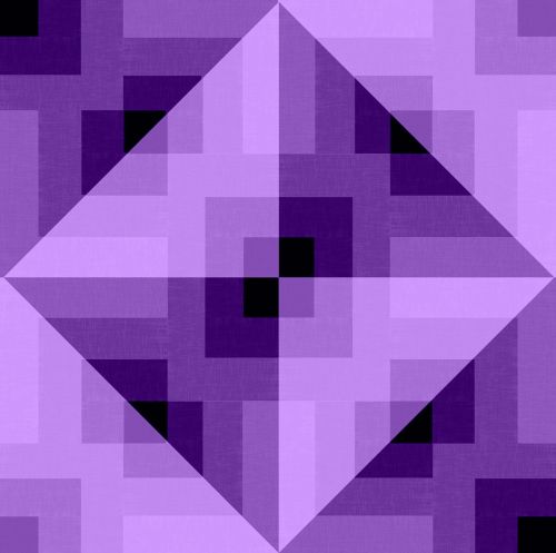 purple geometric cotton