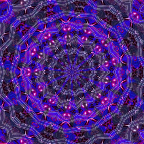 purple kaleidoscope mandala