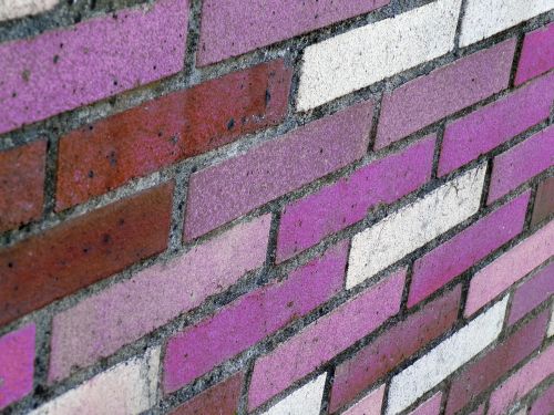 purple wall stones