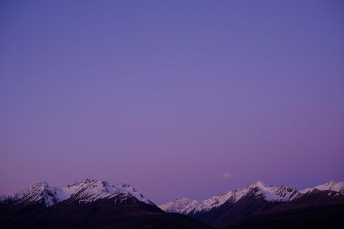 purple sky mountains