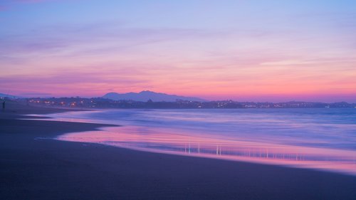 purple  beach  sunset