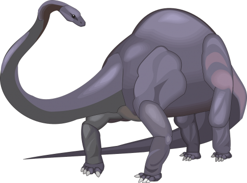purple dinosaur long