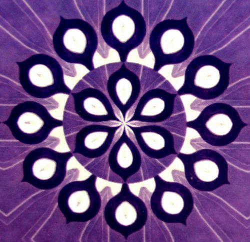 Purple Circular Pattern Background