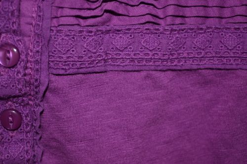 Purple Fabric Button