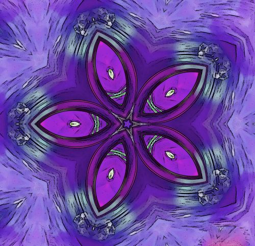Purple Flower Abstract Background