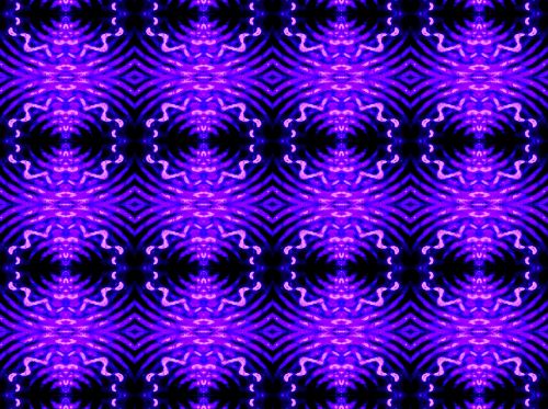Purple Flower Pattern Repeat