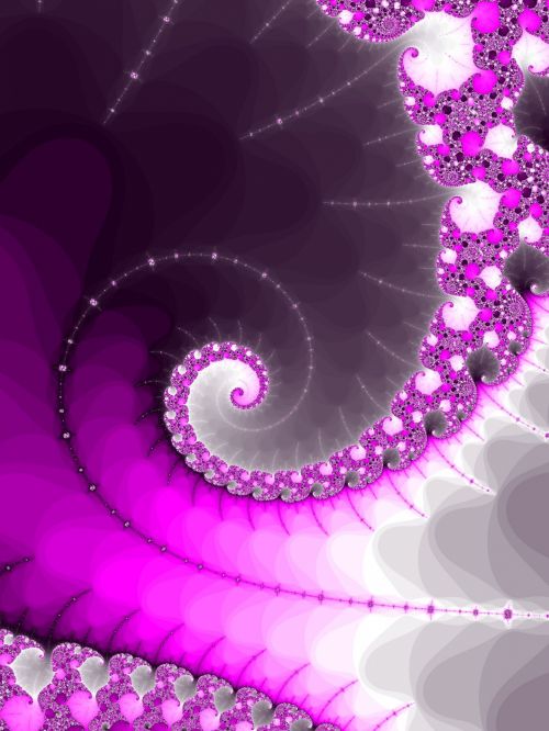 Purple Fractal Pattern