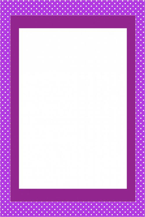 Purple Invitation Card Frame