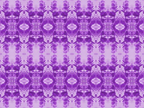 Purple Leaf Pattern Wallpaper