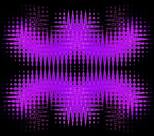 Purple On Black Pattern