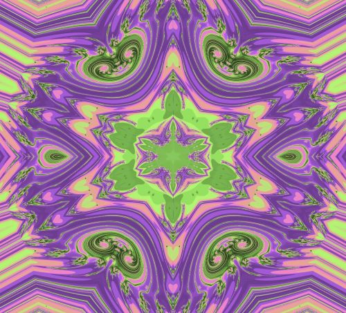 Purple Patterned Kaleidoscope