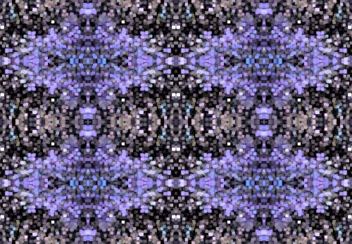 Purple Pixel Mosaic Pattern