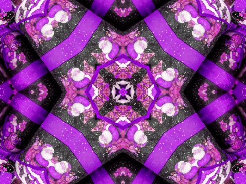 Purple Santa Kaleidoscope