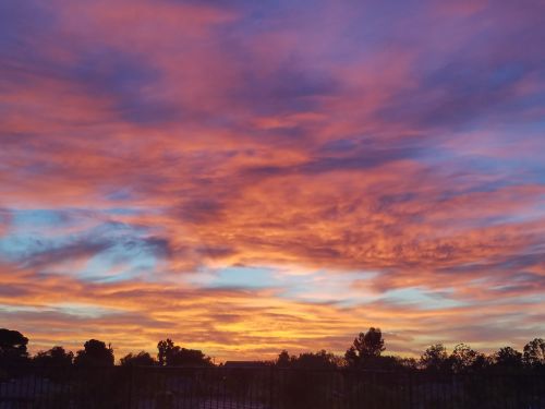 purple sky sunset bright sky