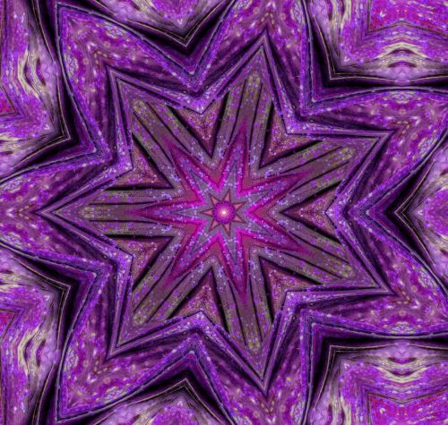 Purple Star Kaleidoscope