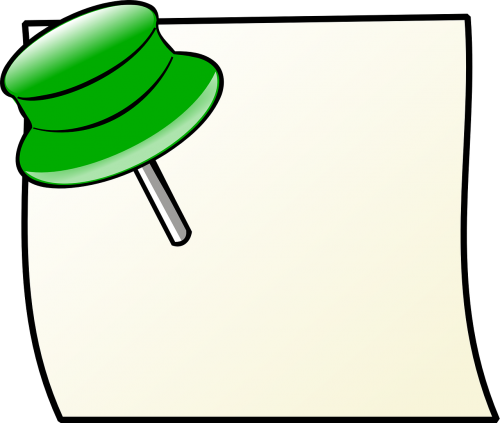 pushpin pin green