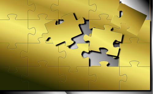 puzzle texture golden