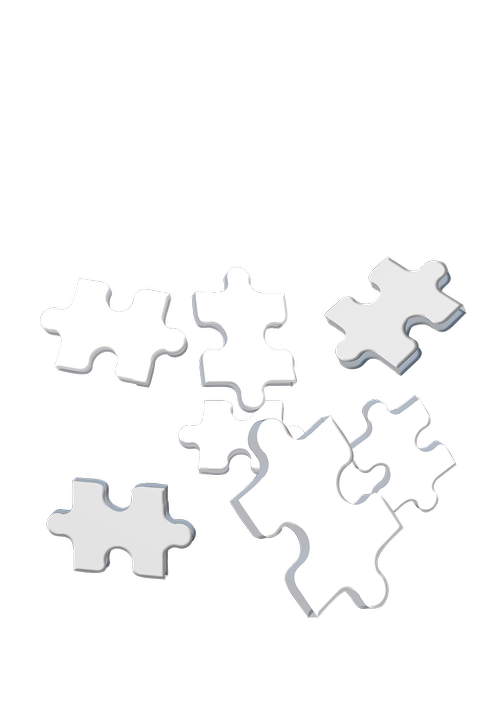 puzzle  3d  white