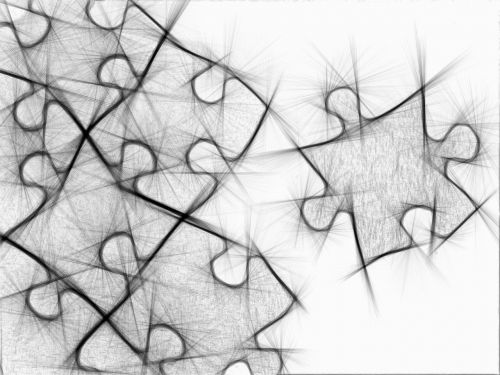 puzzle drawing background