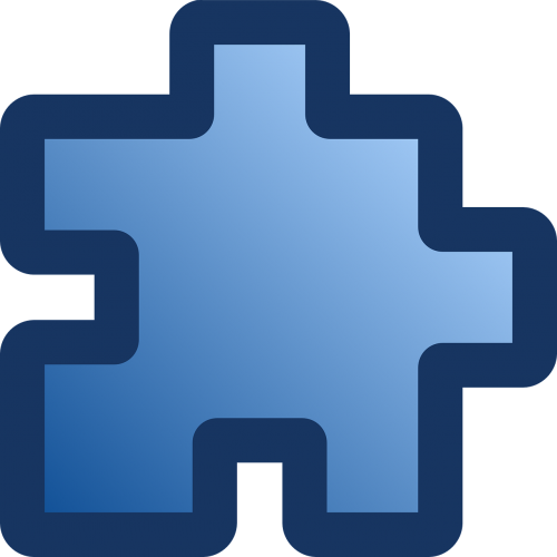 puzzles piece blue