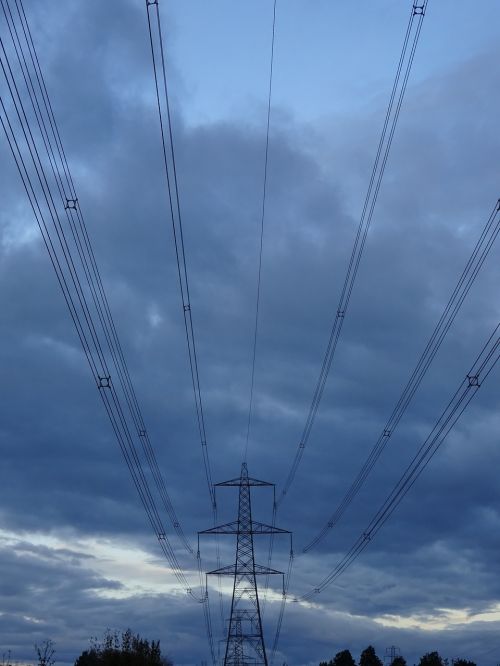 pylon cables electricity