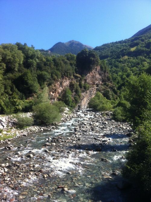 pyrenees river nature