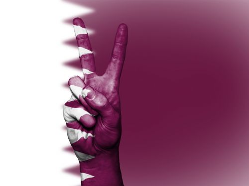 qatar peace hand