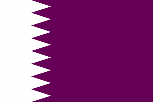 qatar flag national