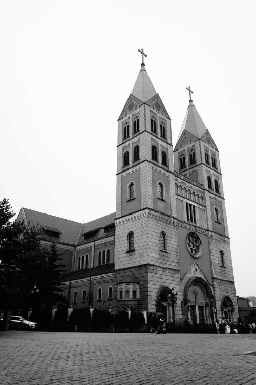 qingdao qingdao catholic church gothic architecture