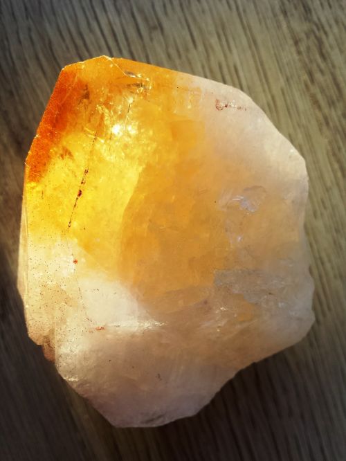 quartz crystal orange