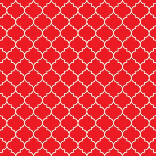 Quatrefoil Pattern Background Red