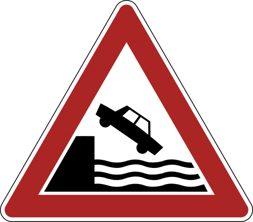 quayside river bank caution