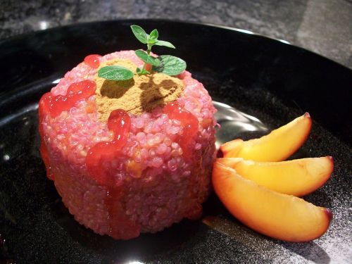 quinoa dessert fruit