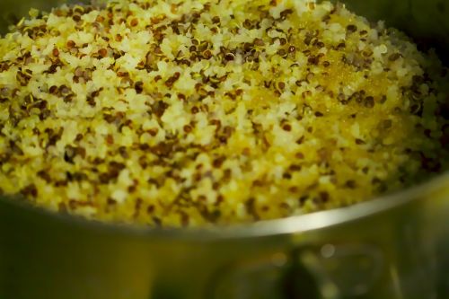 quinoa cooked pot